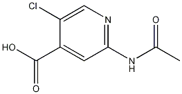 5-Chloro-2-acetamidopyridine-4-carboxylic acid Structure