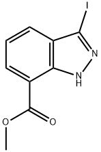 Methyl 3-iodoindazole-7-carboxylate Structure