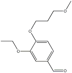 3-ethoxy-4-(3-methoxypropoxy)benzaldehyde Structure