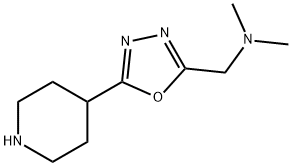 N,N-dimethyl-1-(5-(piperidin-4-yl)-1,3,4-oxadiazol-2-yl)methanamine Structure