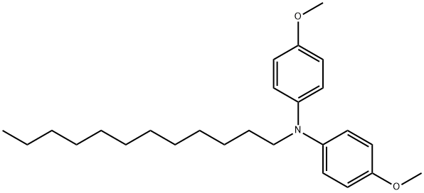 N-dodecyl-4-methoxy-N-(4-methoxyphenyl)aniline Structure
