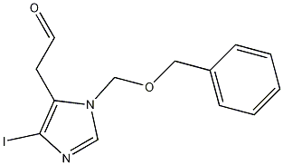 2-(1-(benzyloxymethyl)-4-iodo-1H-imidazol-5-yl)acetaldehyde Structure