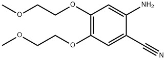 2-Amino-4,5-bis(2-methoxyethoxy)benzonitrile Structure