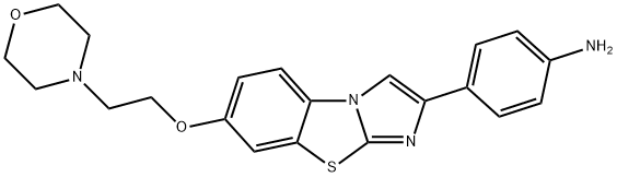 7-[2-(Morpholin-4-yl)ethoxy]-2-(4-aminophenyl)imidazo[2,1-b][1,3]benzothiazole Structure