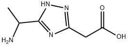 [5-(1-Amino-ethyl)-4H-[1,2,4]triazol-3-yl]-acetic acidhydrochloride 구조식 이미지