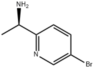 (R)-1-(5-브로모-피리딘-2-일)-에틸아민 구조식 이미지