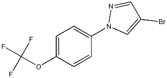 4-bromo-1-(4-(trifluoromethoxy)phenyl)-1H-pyrazole 구조식 이미지