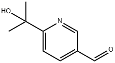 6-(1-hydroxy-1-methyl-ethyl)-pyridine-3-carbaldehyde 구조식 이미지