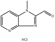 1H-Imidazo[4,5-b]pyridine-2-carboxaldehyde, 1-methyl-, hydrochloride 구조식 이미지