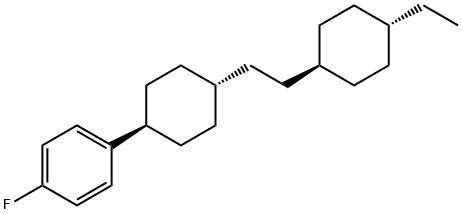 1-fluoro-4-(4-(2-(4-ethylcyclohexyl)ethyl)cyclohexyl)benzene 구조식 이미지