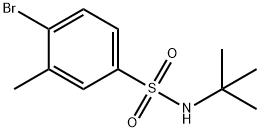 4-Bromo-N-tert-butyl-3-methylbenzenesulfonamide Structure