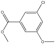 메틸3-클로로-5-메톡시벤조에이트 구조식 이미지