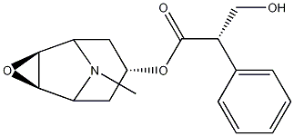 6beta,7beta-Epoxy-3alpha-tropanyl S-(-)-tropate 구조식 이미지