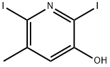 2,6-디오도-3-히드록시-5-메틸피리딘 구조식 이미지