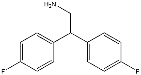 2,2-비스(4-플루오로페닐)에틸아민 구조식 이미지