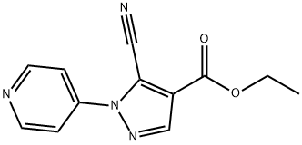 ethyl 5-cyano-1-(pyridin-4-yl)-1H-pyrazole-4-carboxylate 구조식 이미지
