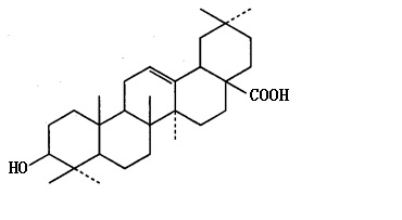齐墩果酸结构式