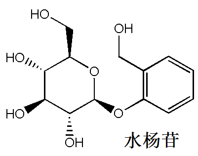 水杨苷 化学结构式