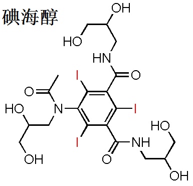 碘海醇 分子结构式