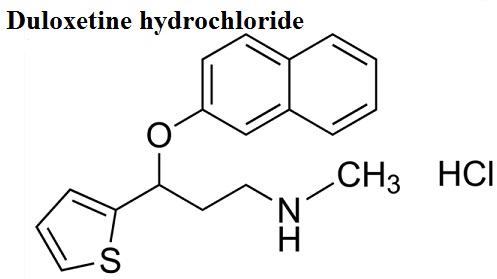 The molecule formula of Duloxetine hydrochloride
