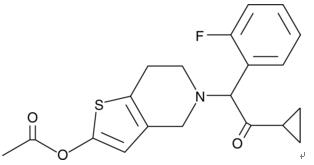 Molecular structure of Prasugrel