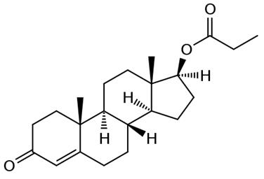 the chemical structure of testosterone propionate