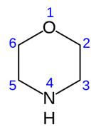 chemical structure of morpholine