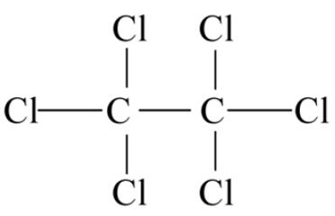 Figure 1 the chemical structure of hexachloroethane