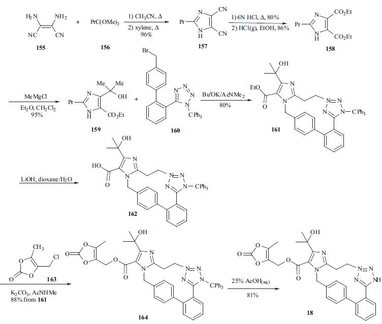 synthesis of Olmesartan Medoxomil