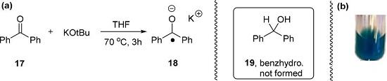 叔丁醇钾与二苯甲酮的光致电子转移
