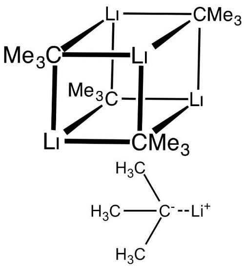 叔丁基锂的四聚体呈立方体结构
