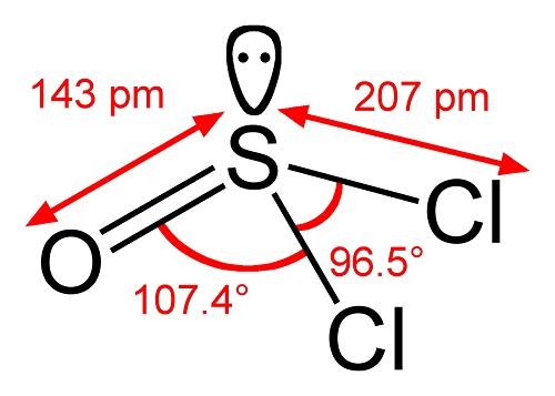 氯化亚砜分子构型