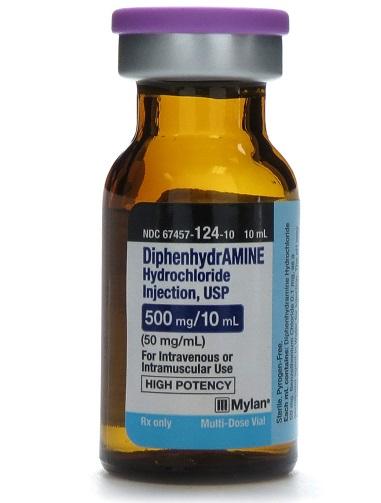 58-73-1 The toxity of Diphenhydramine H-1 receptors