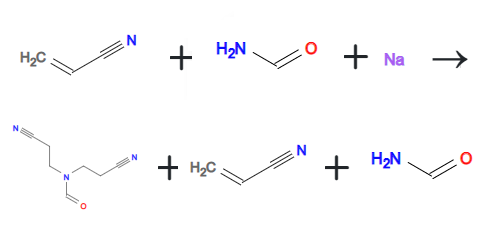 Synthesis of N,N-bis-(2-cyanoethyl)-formamide