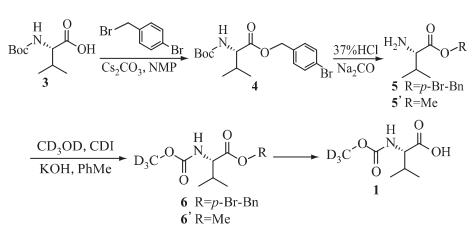 MOC-L-缬氨酸的制备