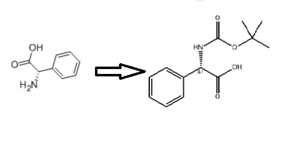 N-(叔丁氧羰基)-L-2-苯基甘氨酸的制备