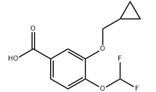 3-(环丙甲氧基)-4-(二氟甲氧基)苯甲酸的合成与应用