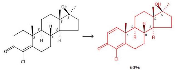 4-氯去氢甲基睾酮的合成路线
