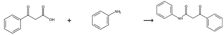 图2 2-苯甲酰乙酰苯胺的合成路线[2]。