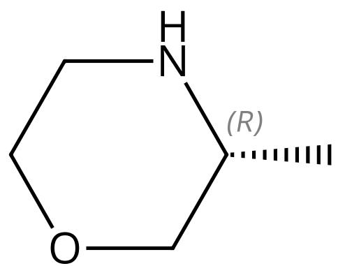 (R)-3-甲基吗啉的结构式