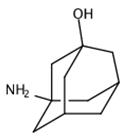 图1 3-胺基-1-金刚烷醇的结构式。