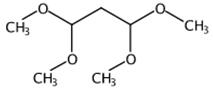 图1 1，1，3，3-四甲氧基丙烷的结构式。