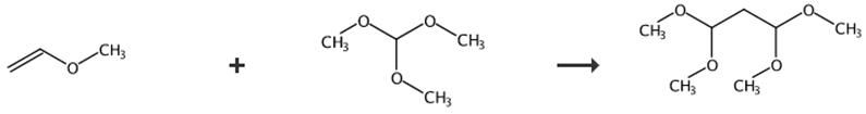 图3 1，1，3，3-四甲氧基丙烷的合成路线[3]。