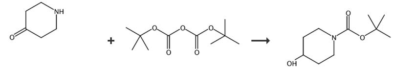 图3 N-Boc-4-羟基哌啶的合成路线[4]。