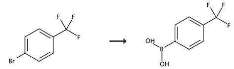 图3 4-三氟甲基苯硼酸的合成路线[3]。