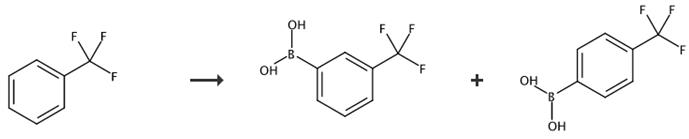 图4 4-三氟甲基苯硼酸的合成路线[4]。