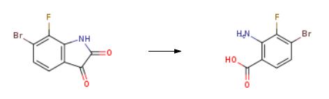 synthesis of 2-Amino-4-bromo-3-fluorobenzoic acid.png