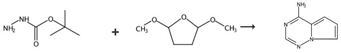 图2 吡咯并[2，1-F][1，2，4]三嗪-4-胺的合成路线[3]。