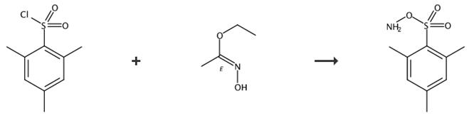 图2 2-[(氨基氧基)磺酰]-1，3，5-三甲基苯的合成路线[3]。