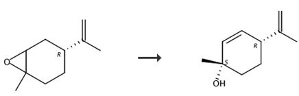 图2 (1S，4R)-1-甲基-4-(1-甲基乙烯基)-2-环己烯-1-醇的合成路线[2-3]。